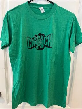 Tultex Green Tee with Black Crunch Graphic